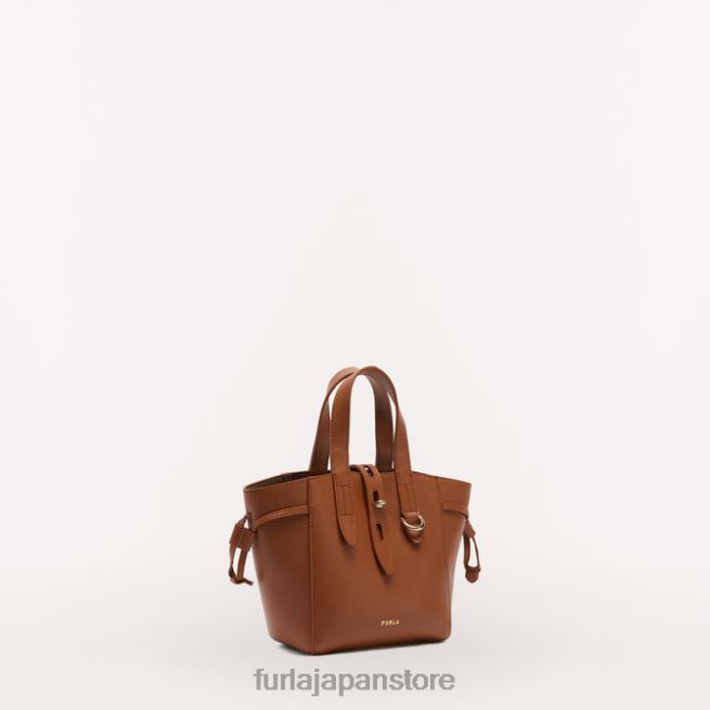 Furla ネットトートミニ 女性 アクセサリー 8B64V48 コニャックh