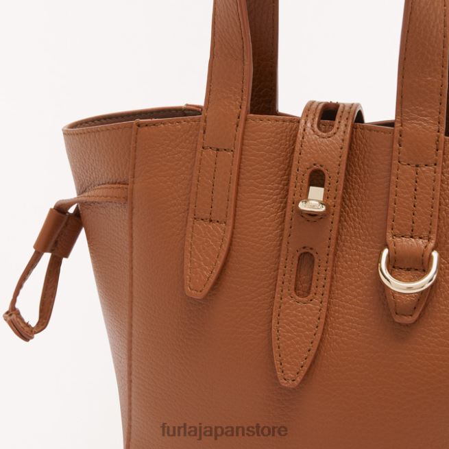 Furla ネットトートミニ 女性 アクセサリー 8B64V48 コニャックh