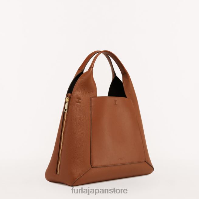Furla ギルダトートL 女性 アクセサリー 8B64V61 コニャックh/ネロ