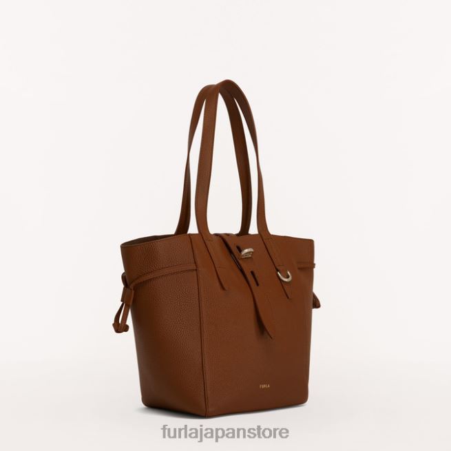 Furla ネットトートM 女性 アクセサリー 8B64V46 コニャックh