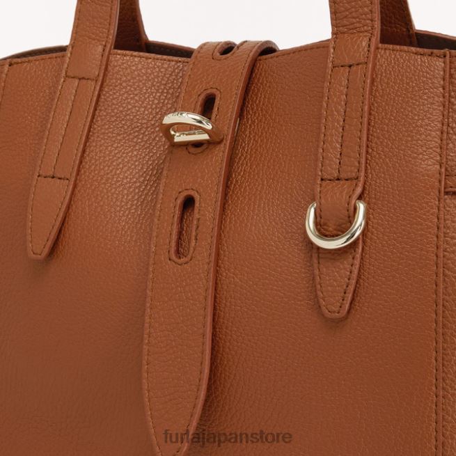 Furla ネットトートM 女性 アクセサリー 8B64V46 コニャックh