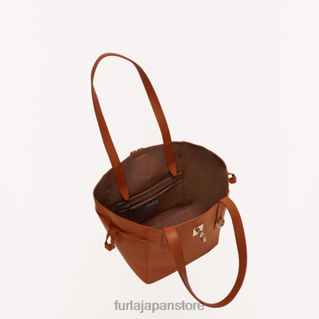 Furla ネットトートM 女性 アクセサリー 8B64V46 コニャックh