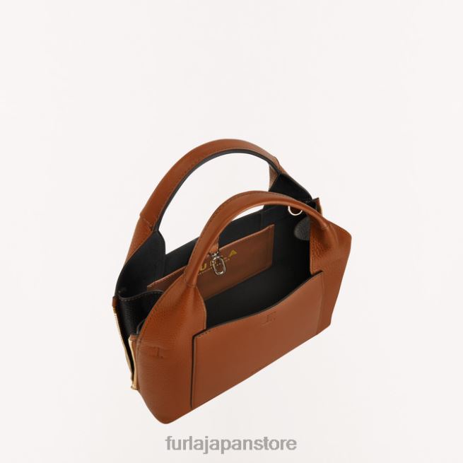 Furla ギルダトートM 女性 アクセサリー 8B64V55 コニャックh/ネロ
